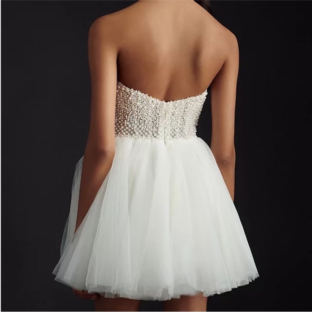 BHLDN Wtoo by Watters Maeve Strapless Embellished Corset Mini Dress - Picture 7 of 16